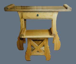 Beauty Table and Stool