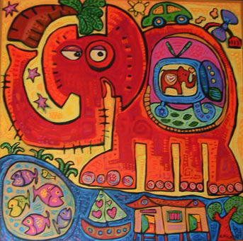 Dream of Red Elephant