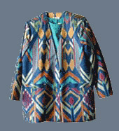 Gold Painted Ikat Jacket