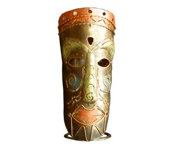 Double Mask Candle Holder