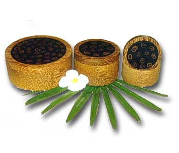 Round Box Cinnamon Inlay