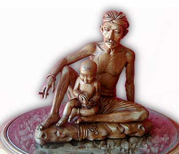 Parents and Baby Statue