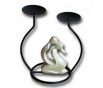 Candle Stick Abstract Kissing