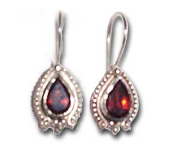 Garnet Earring