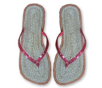 Leather Sandal with Motte