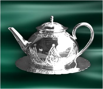 Single Tea Pot and Tray