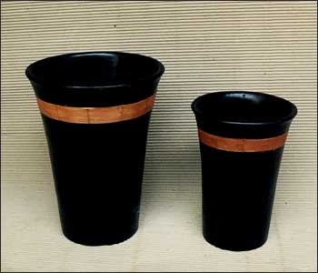 Black Terracotta vase