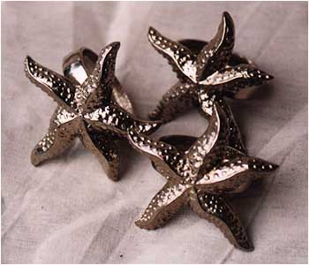 Aluminium Napkin Ring (w/ star decorative)