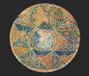 Painted Ceramic Bowl r. 70 cm