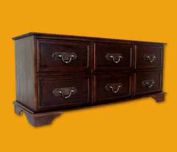 Low Java Cabinet 6 Drawer