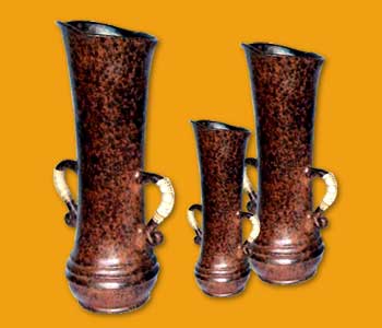 Vase with Rattan Handle