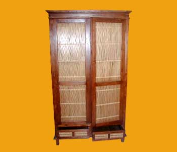 Bamboo Clothing Cabinet 4 Drawers